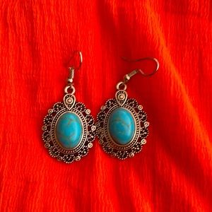 Beautiful turquoise earrings- brand new